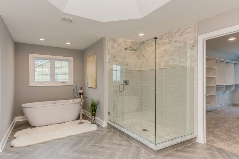 Walk-In Shower with Glass Enclosure